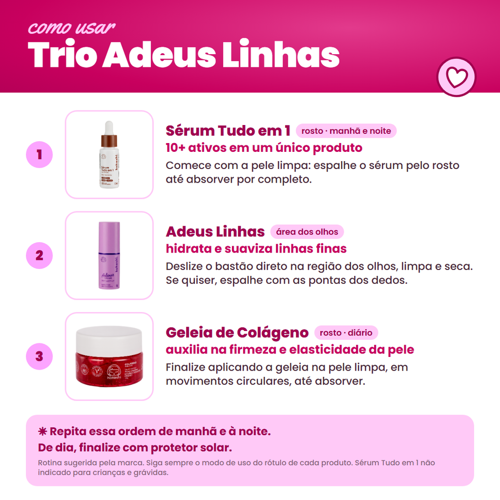 Kit Trio Adeus Linhas