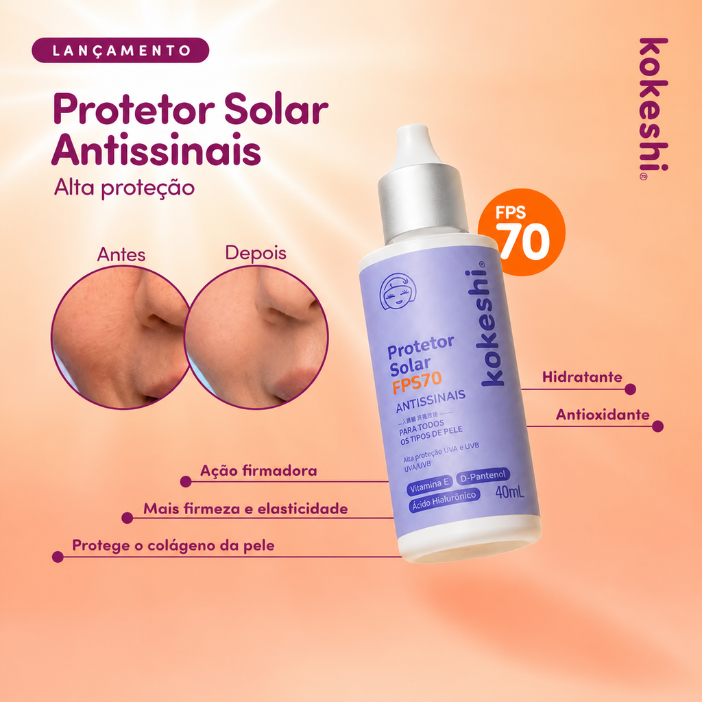 Protetor Solar Antissinais FPS70