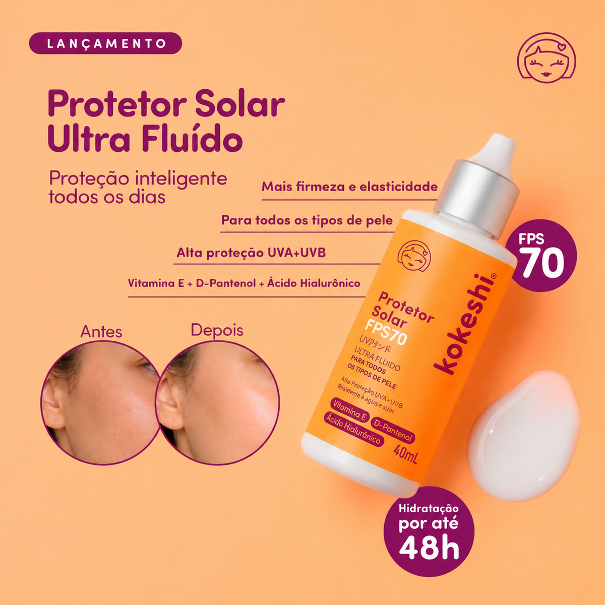 Protetor Solar Ultra Fluído FPS 70