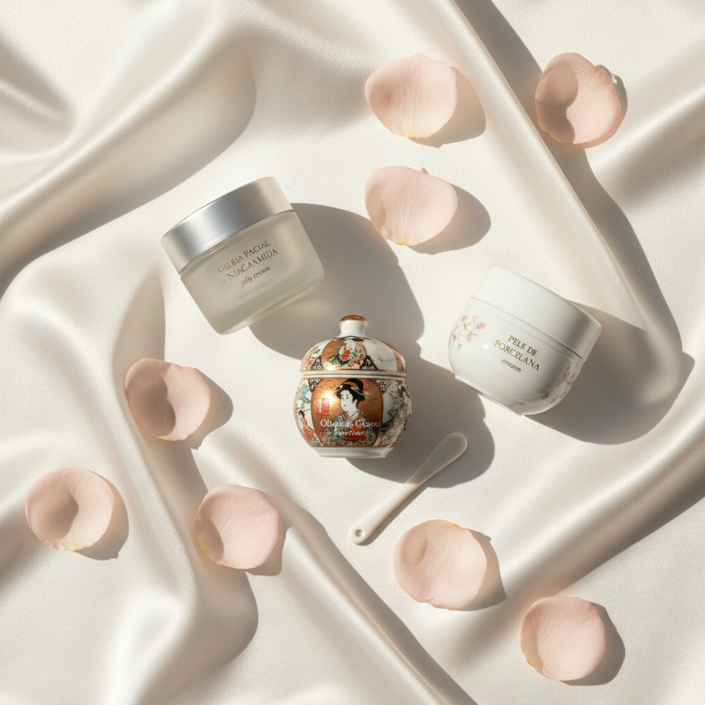Kit Hidratacao Uniformizacao - como usar flatlay