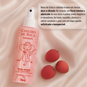 Body Splash - Cheiro de Rica Floral Intenso e Adocicado