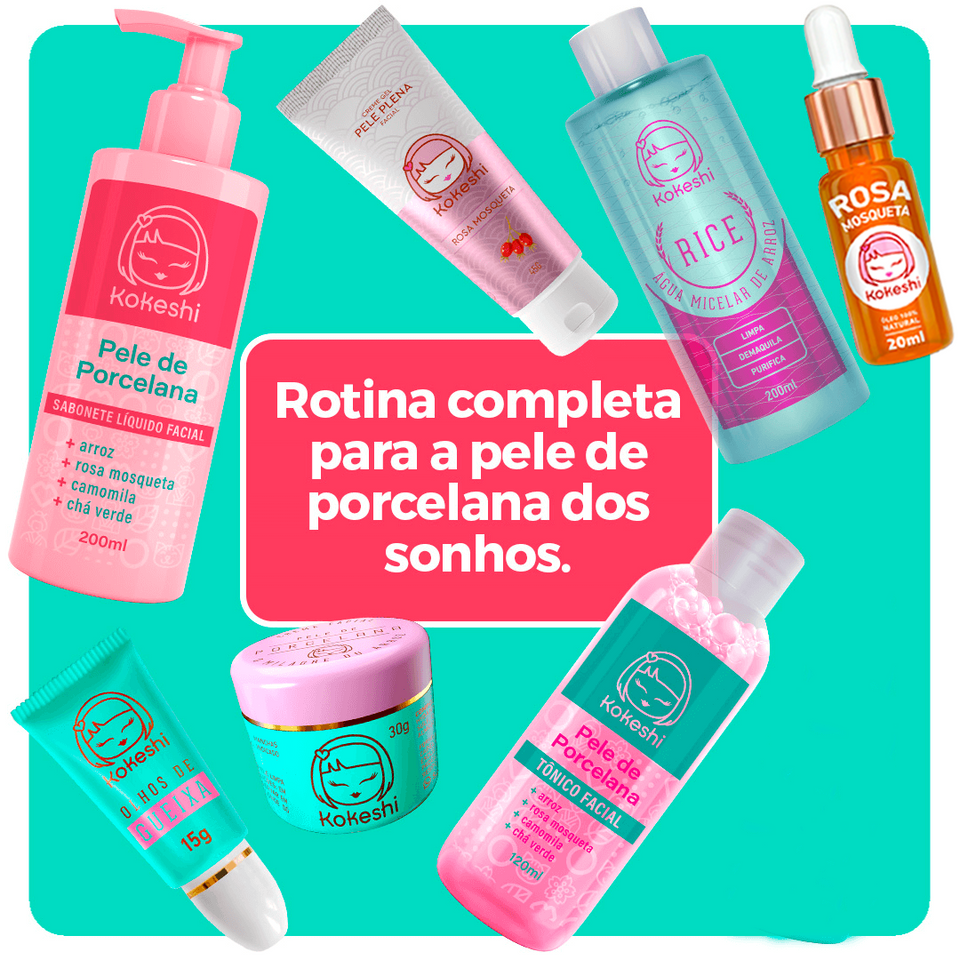 Kit Pele Renovada Kokeshi (Kit 7 em 1)