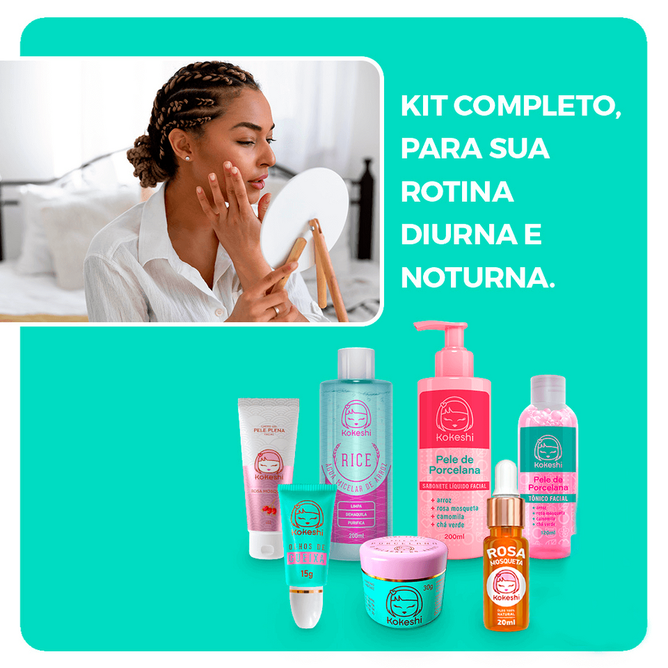 Kit Pele Renovada Kokeshi (Kit 7 em 1)