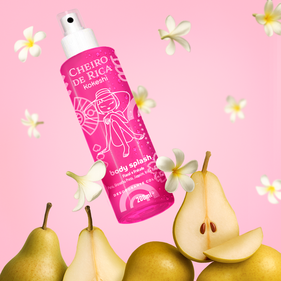 Body Splash - Cheiro de Rica Floral e Frutado