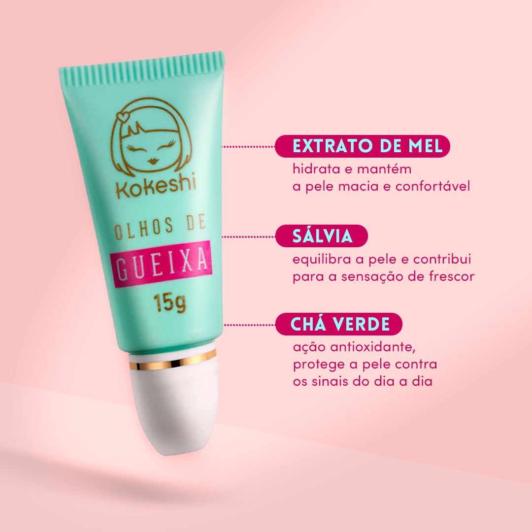 Hidratante Renovador para Área dos Olhos - Olhos de Gueixa Kokeshi