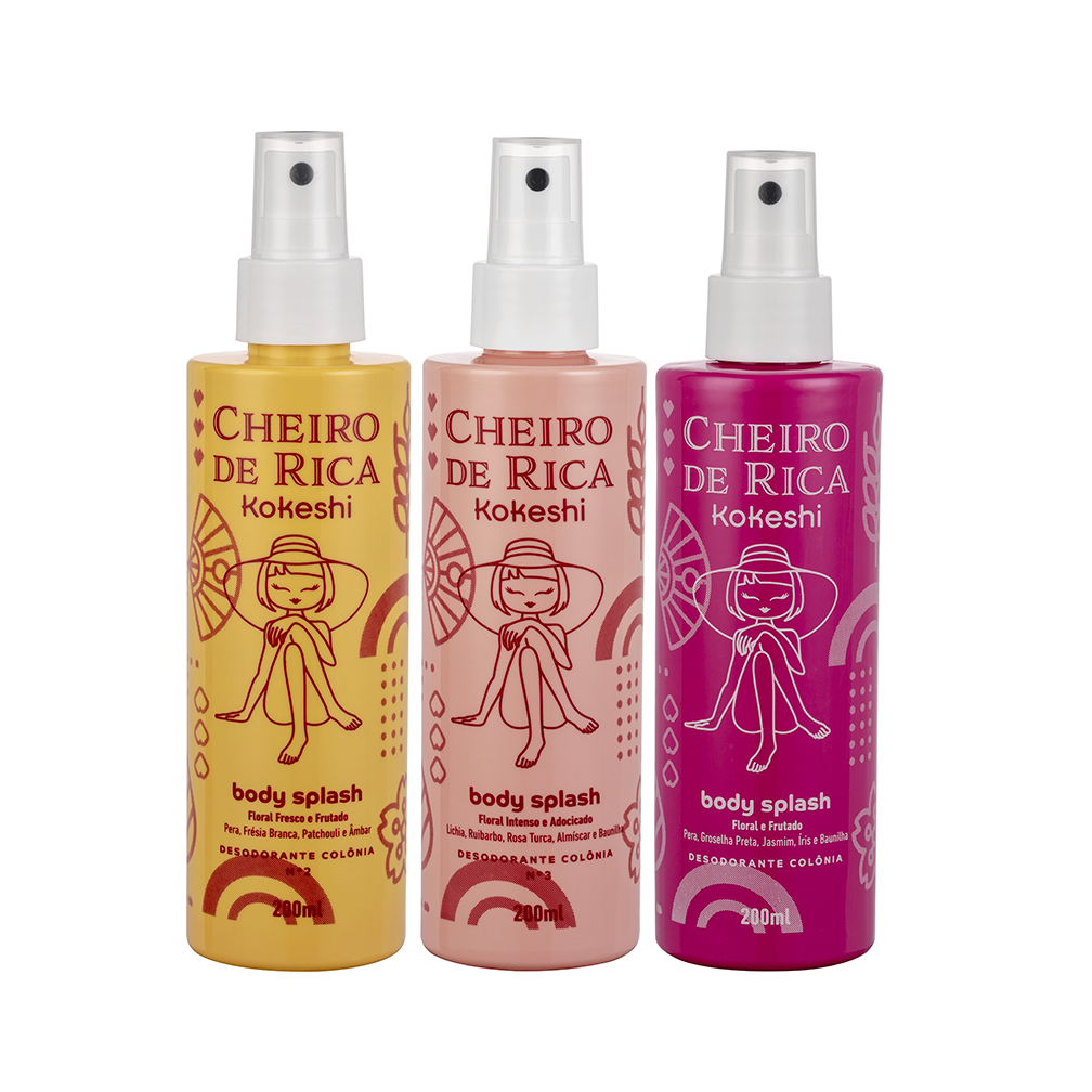 Kit Trio Cheiro de Rica - Body Splash - Image 1