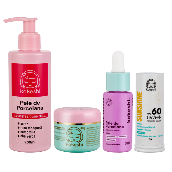Kit Rotina Pele de Porcelana + FPS60