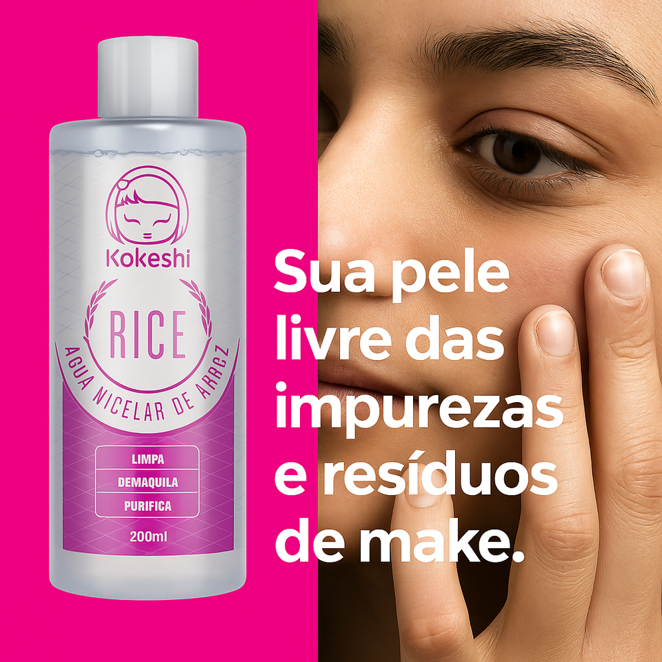 Kit Pele Radiante Kokeshi (Kit 6 em 1)