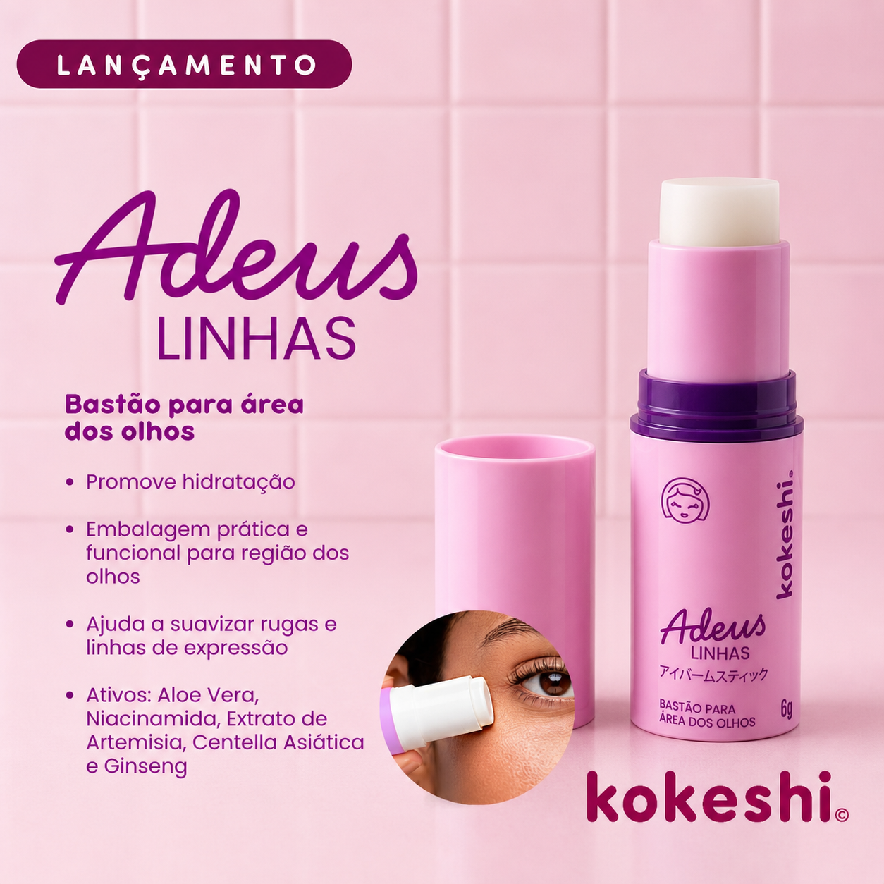 Bastão Facial Adeus Linhas