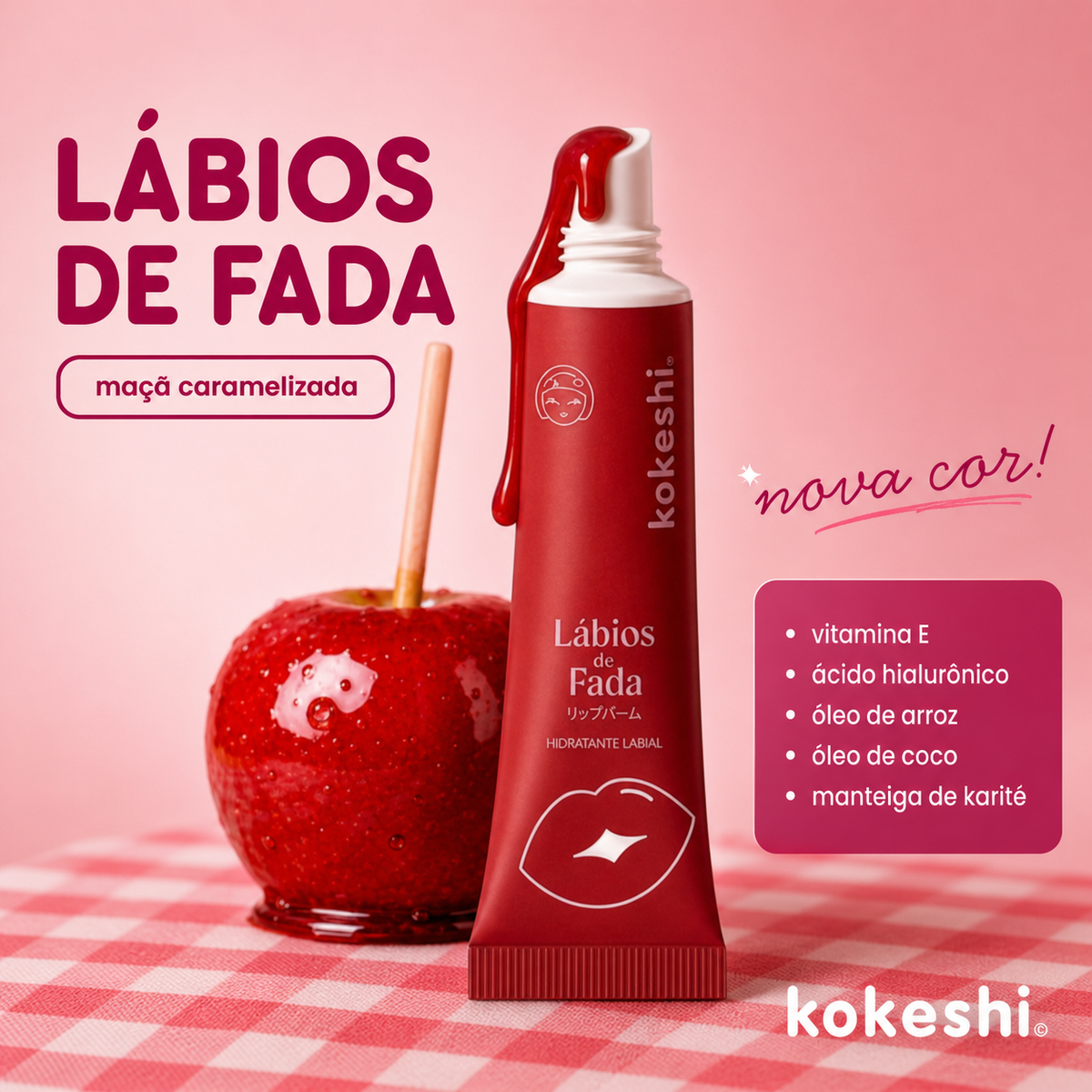 Lábios de Fada - Maça Caramelizada