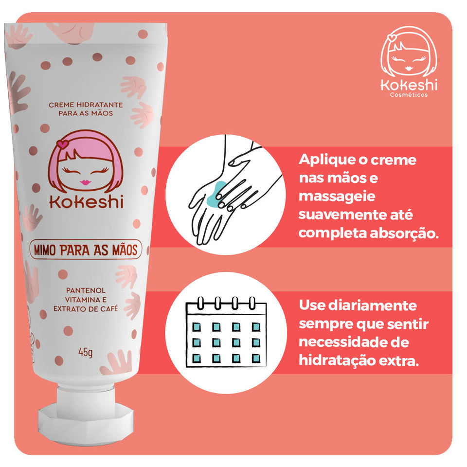 Creme Hidratante para as Mãos Kokeshi - Mimo para as mãos