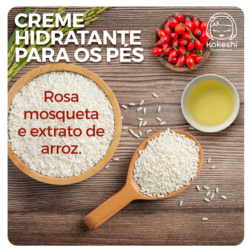 Creme Hidratante para os Pés Kokeshi - Adeus pés ásperos