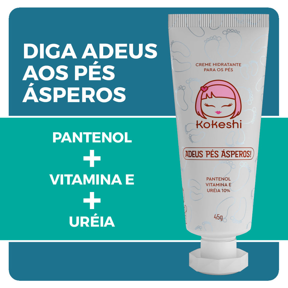 Creme Hidratante para os Pés Kokeshi - Adeus pés ásperos