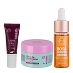 Kit Pele de Porcelana + Rosa Mosqueta + Lábios de Fada