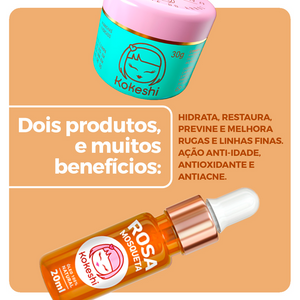 Kit Pele de Porcelana + Óleo de Rosa Mosqueta