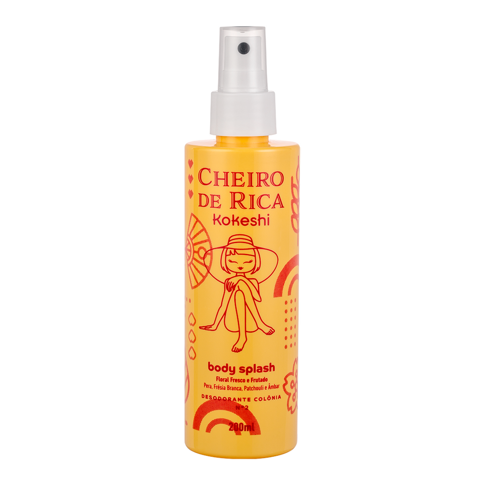 Body Splash - Cheiro de Rica Floral Fresco e Frutado